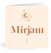 Geboortekaartje naam Mirjam m1
