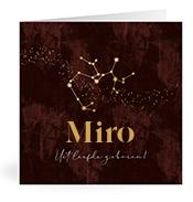 Geboortekaartje naam Miro u3