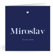 Geboortekaartje naam Miroslav j3