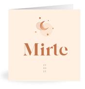 Geboortekaartje naam Mirte m1