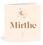 Geboortekaartje naam Mirthe m1