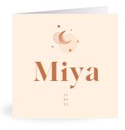 Geboortekaartje naam Miya m1