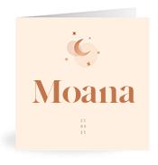Geboortekaartje naam Moana m1