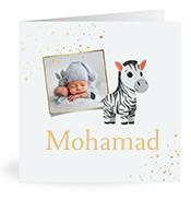 Geboortekaartje naam Mohamad j2