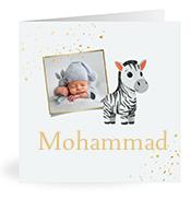 Geboortekaartje naam Mohammad j2
