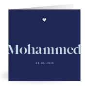 Geboortekaartje naam Mohammed j3