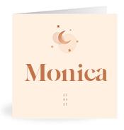 Geboortekaartje naam Monica m1