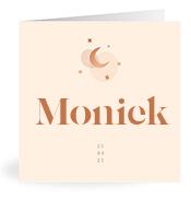 Geboortekaartje naam Moniek m1