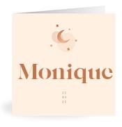Geboortekaartje naam Monique m1