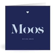 Geboortekaartje naam Moos j3