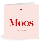 Geboortekaartje naam Moos m3