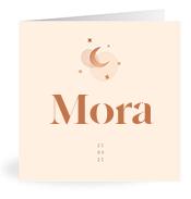 Geboortekaartje naam Mora m1