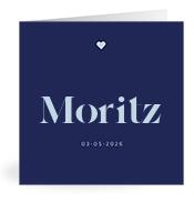 Geboortekaartje naam Moritz j3