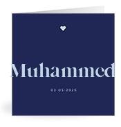 Geboortekaartje naam Muhammed j3