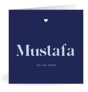 Geboortekaartje naam Mustafa j3