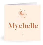 Geboortekaartje naam Mychelle m1
