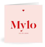 Geboortekaartje naam Mylo m3