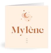 Geboortekaartje naam Mylène m1