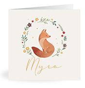 Geboortekaartje naam Myra m4