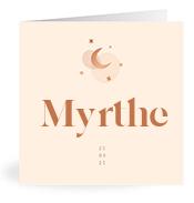 Geboortekaartje naam Myrthe m1