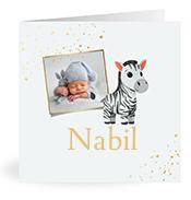 Geboortekaartje naam Nabil j2