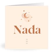 Geboortekaartje naam Nada m1