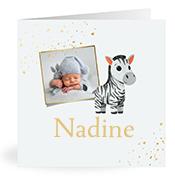 Geboortekaartje naam Nadine j2
