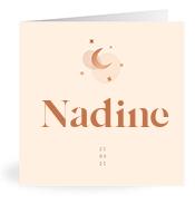 Geboortekaartje naam Nadine m1