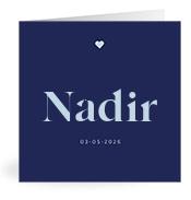 Geboortekaartje naam Nadir j3