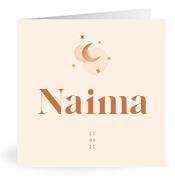 Geboortekaartje naam Naima m1