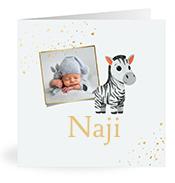 Geboortekaartje naam Naji j2
