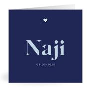 Geboortekaartje naam Naji j3