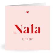 Geboortekaartje naam Nala m3
