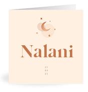 Geboortekaartje naam Nalani m1