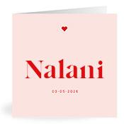 Geboortekaartje naam Nalani m3