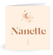 Geboortekaartje naam Nanette m1