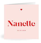 Geboortekaartje naam Nanette m3