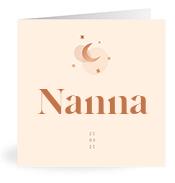 Geboortekaartje naam Nanna m1