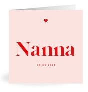 Geboortekaartje naam Nanna m3