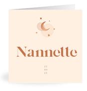 Geboortekaartje naam Nannette m1