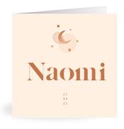 Geboortekaartje naam Naomi m1
