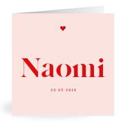 Geboortekaartje naam Naomi m3