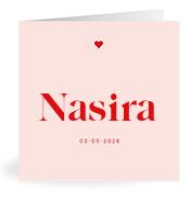 Geboortekaartje naam Nasira m3