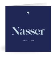 Geboortekaartje naam Nasser j3