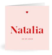 Geboortekaartje naam Natalia m3