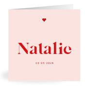 Geboortekaartje naam Natalie m3