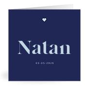 Geboortekaartje naam Natan j3