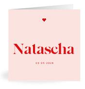 Geboortekaartje naam Natascha m3