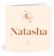 Geboortekaartje naam Natasha m1