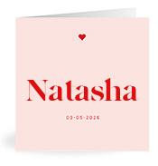 Geboortekaartje naam Natasha m3